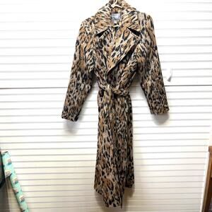 Jessica London Outerwear Wool Blend Belted Long Length Fully Lined Coat Size 14W